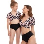 2021 Amazon Hot black blue sexy adies kids bikini 3 pieces beach wear