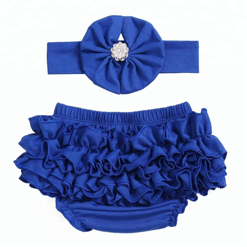 2018 Breathable cotton bloomers for kids wholesale ruffle panties baby bloomers