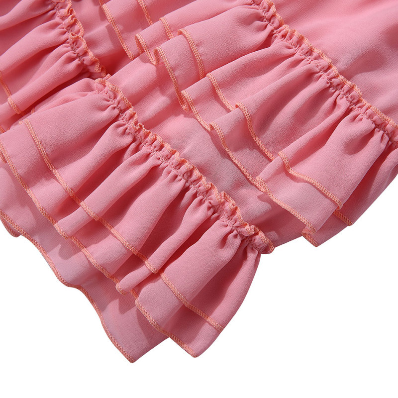 High quality polyester little children baby girls party flower dresses