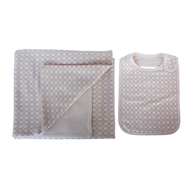 Super soft muslin bandana bibs set  newborn organic cotton baby blanket set