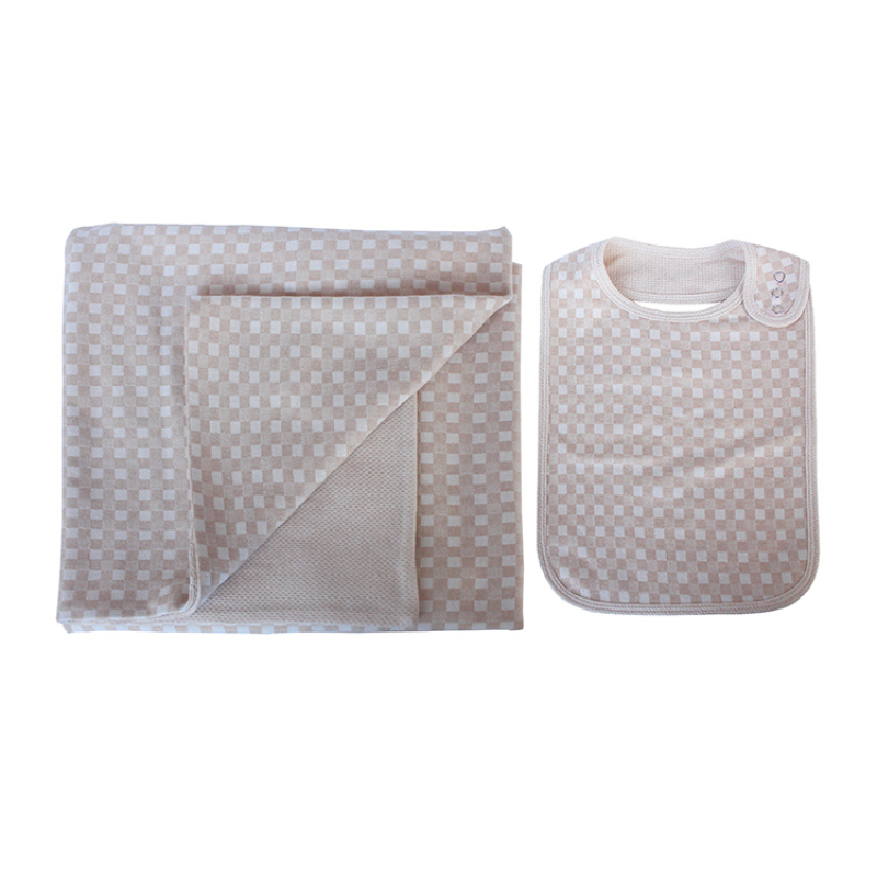 Super soft muslin bandana bibs set  newborn organic cotton baby blanket set