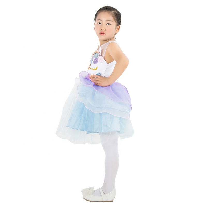 Wholesale Baby Girls Puffy Unicorn Princess Dress