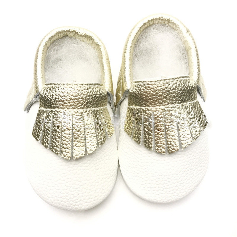 Wholesale  Newborn Handmade  Prewalker Baby Shoes Tassel Color Matching Toddler Shoes For Girl