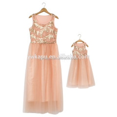 2018 baby girl summer dress,flower girl dresses,mother daughter matching clothing