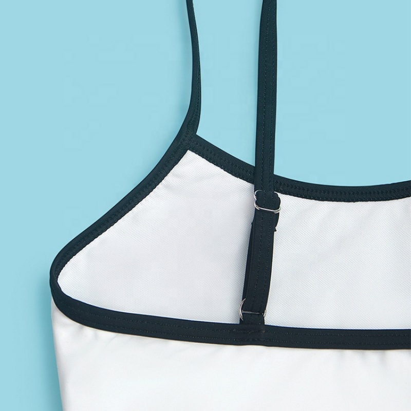 Factory custom one piece black white trendy swimsuits athletic swimwear