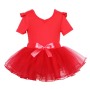 New design Cute Dance Costume Blue Wedding Kids Latin Wear Skirts Set Leotards