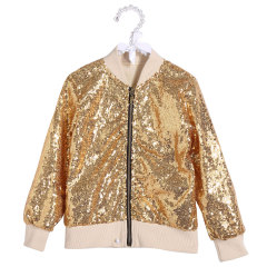 2019 OEM wholesale custom girl coats sequin jacket