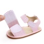 Greatsale pink white new born baby shoes double strap sandals