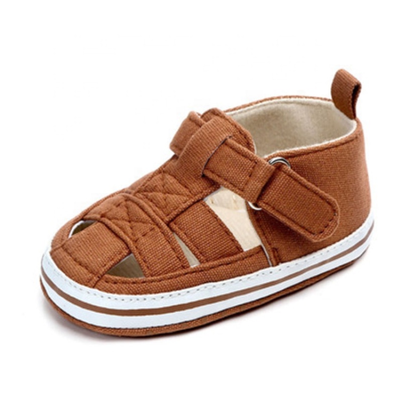 Summer new round toe flat toddler shoes baby hollow out sandals