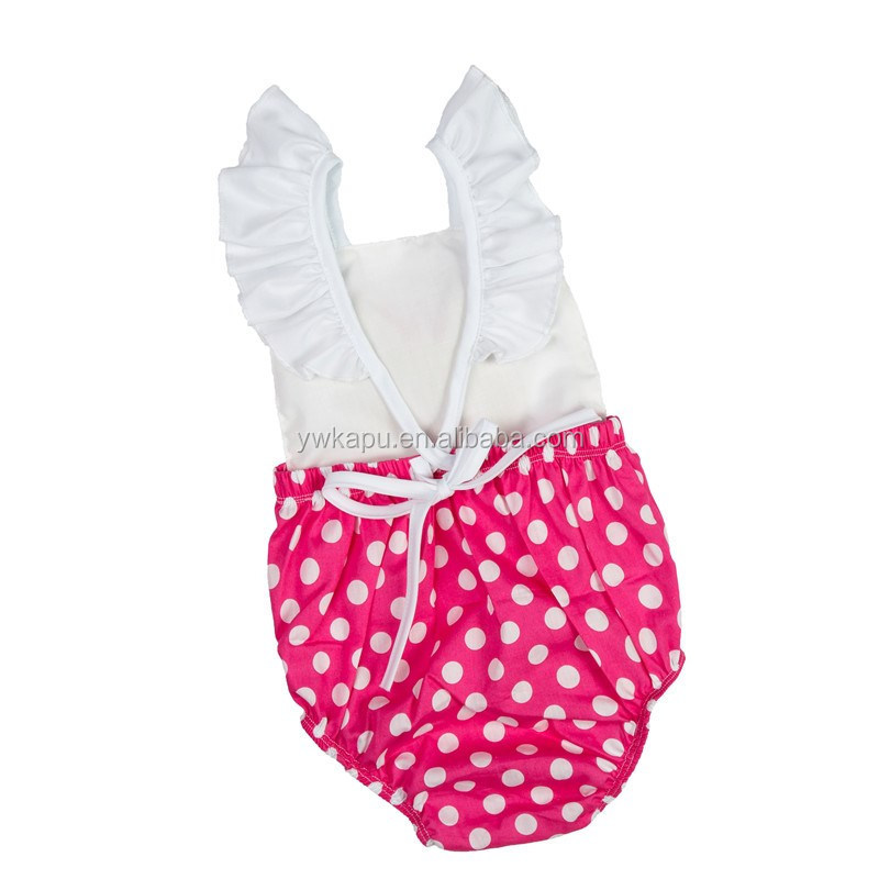 Girl fancy children's boutique wholesale sparkle bubble romper high quality baby wear mouse ears romper with bow