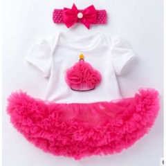 Wholesale Little Girl Birthday Smash Cake Tutu Dress With Headband