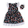 Wholesale Floral Vintage Girl Boutique Dresses