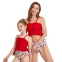 2021 wholesale sexy custom print high cut bikini female swimwear