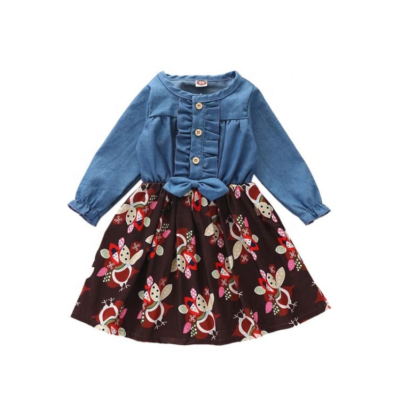 2021 factory baby cute trendy denim skirt baby clothes