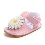 Latest style cute toddler girls dress shoes sunflower sandals