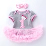 Hot Sale Baby Birthday Smash Cake Tutu Dress With Hair Accessories 