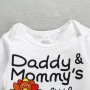 Favorite price thanksgiving day long sleeves baby fashion sequin romper sets