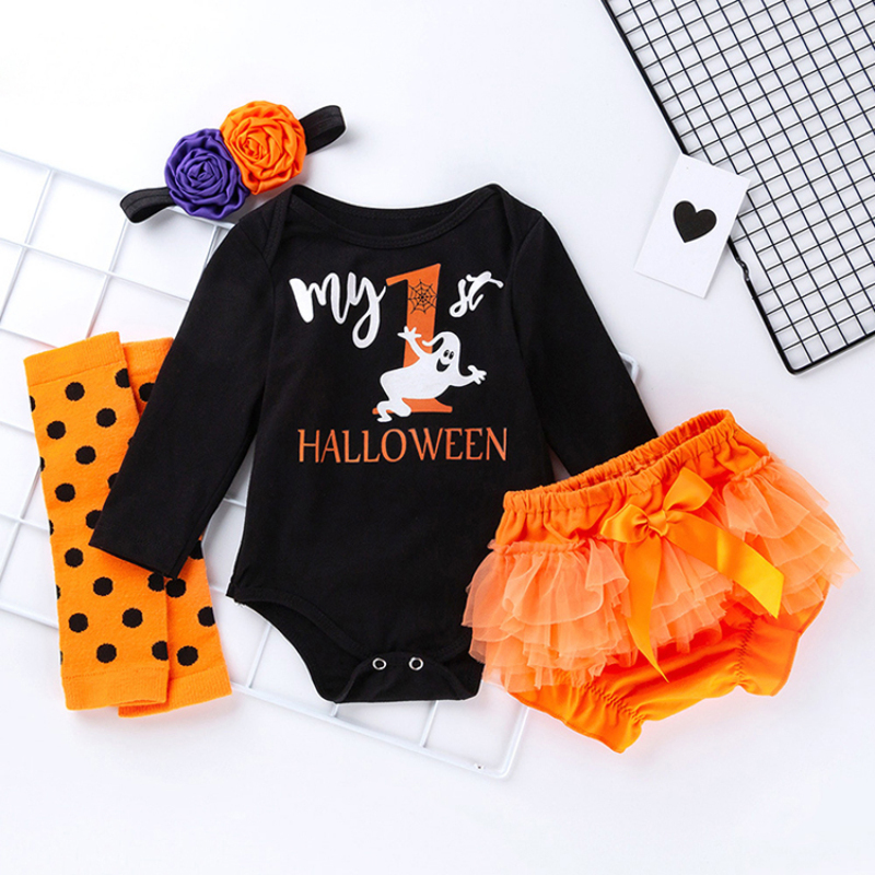 Newest cotton clothes set kids clothing baby costume Halloween outfit for girl