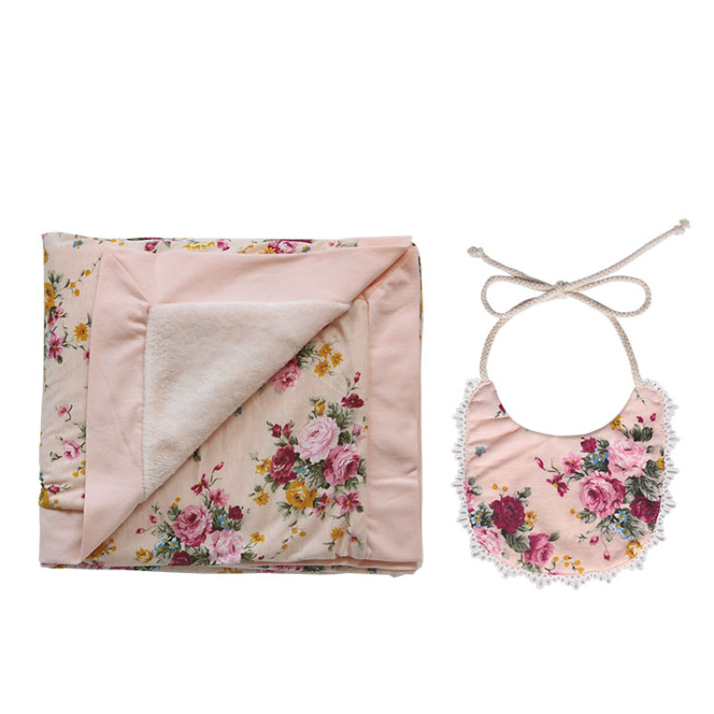 boutique fabric warm winter newborn stuff baby swaddle blanket set