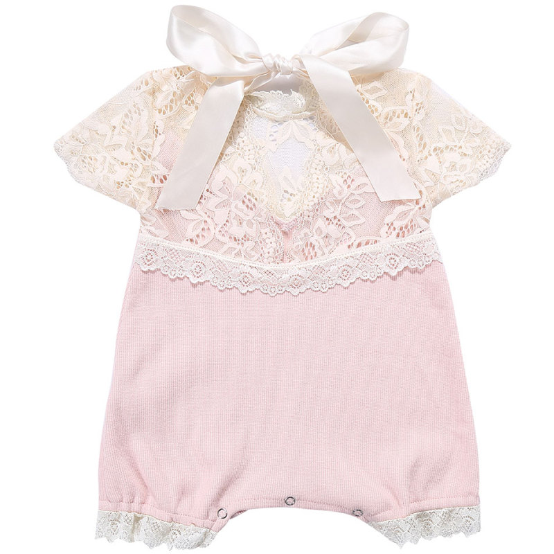 New Design Lace Cotton Romper Suit Newborn Baby Clothes  cute Jumpsuit Baby Girl Fashionable Clothing