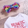Baby supplies thanksgiving day trendy infant cotton clothes   rainbow tutu romper suit