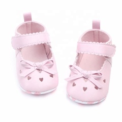 Wholesale cute designer inspired embroidered toddler shoes girl bow sandals