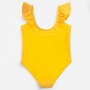 Cheap Swimwears Ruffle Hollow Bikini Little Girls Yellow Children for Girls Customizable Swimwear Beachwear Spring Summer Fall