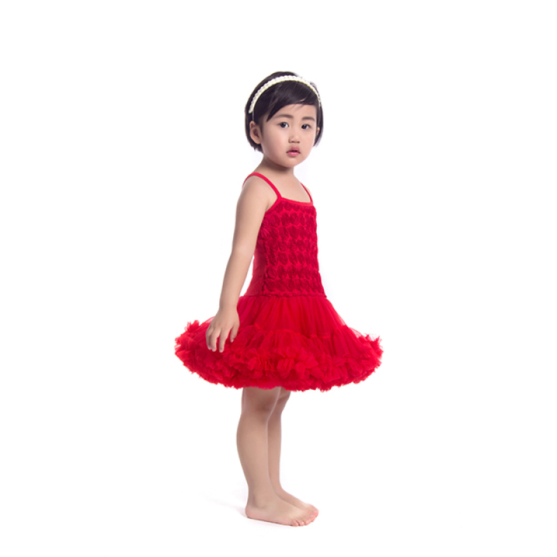 Wholesale Baby Girl Rosette Petti Dress For Girl Party Wear