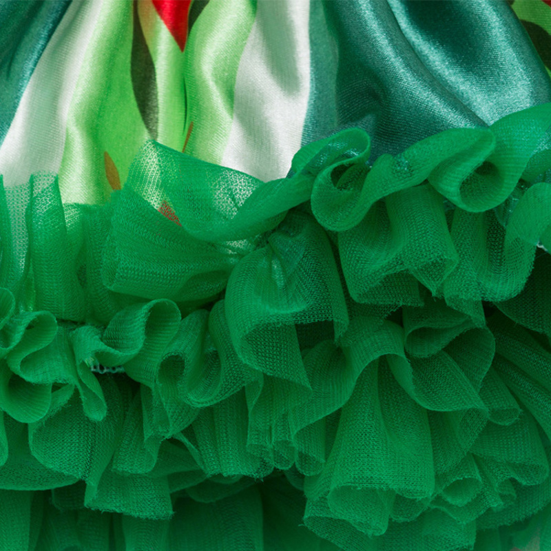 Wholesale Custom Long Sleeve Lap Shoulder Baby Girl Dress For St Patrick's Day