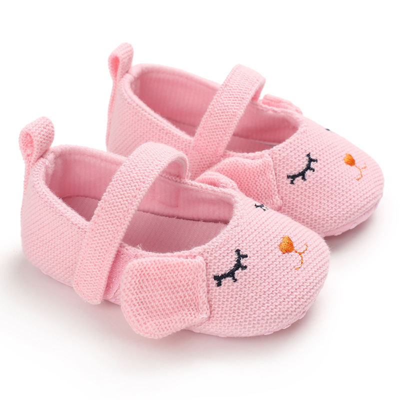 Custom High Quality Designer Newborn Baby Girls Flower Prints Shoes Prewalker for School