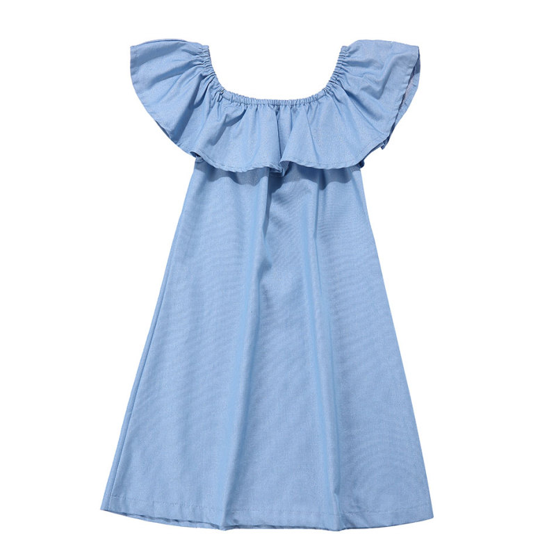 Wholesale New Arrival Little Girl Denim Dress
