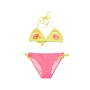 Bikini manufacture high quality little girls yellow pink dropshipping swimwear
