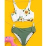 Wholesal red design high waist breathable pastel swimsuit swimwear