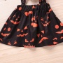 2021 Halloween trendy ruffle cartoon printed romper suspender dress