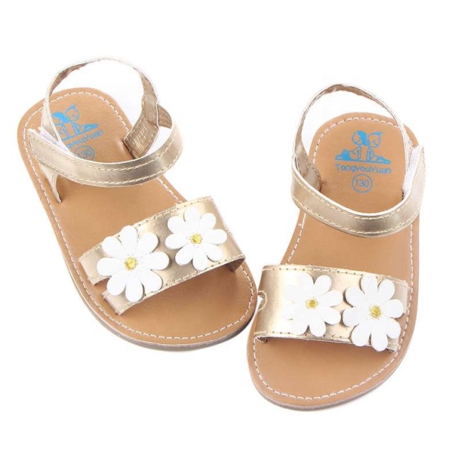 Favorable toddler shoes baby  strap flower sandals