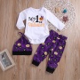 Wholesale halloween fall long sleeve baby long pants romper custom clothes