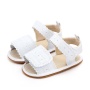 Greatsale pink white new born baby shoes double strap sandals
