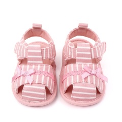 2021 new design summer baby breathable shoes cotton bow sandals