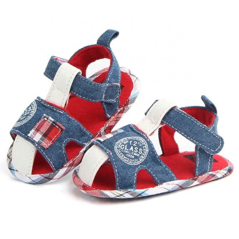 Manufacturer supply cute baby boy infant shoes cotton sandals