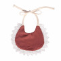 Cheaper price muslin lace comfortable safe baberos bebe baby burp cloth