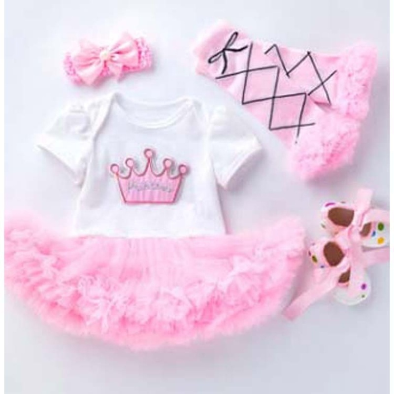Wholesale Baby Birthday Tutu Dress With Leg Warmer And Baby Shoes As Well As Headband 