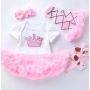 Wholesale Baby Birthday Tutu Dress With Leg Warmer And Baby Shoes As Well As Headband 