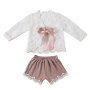 Adoarable Toddler Kids Girls Lace Tops T shirt Flower Shorts Outfits Summer Clothes Set