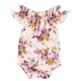 Bulk wholesale baby clothes Newborn Infant Baby Girls sleeveless romper with off-shoulder design