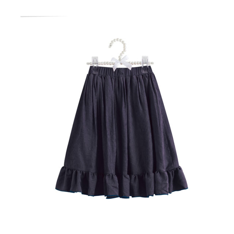 New Style Comfortable Baby Girl 4 Colors Wholesale Ruffle Long Women Casual Skirt
