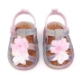 2021 latest designer round toe cork glitter toddler girl sandals