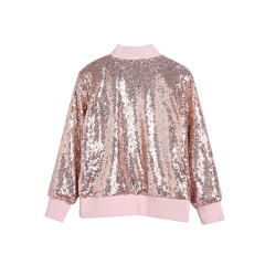 Girl Sequin Jacket Clothing Glitter Dresses Clothes Wholesale Trendy Lovely Ready to Ship European Sleeveless 8-16 Days 1-3 Days
