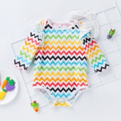 Hot Sale Toddler Girl Clothes Summer Long Sleeve Romper 