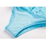 Bikini vendor blue high quality one shoulder one piece high waist swimsuit dress