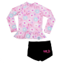 2021 summer sexy floral kids highwaist designer babies girls swimwear